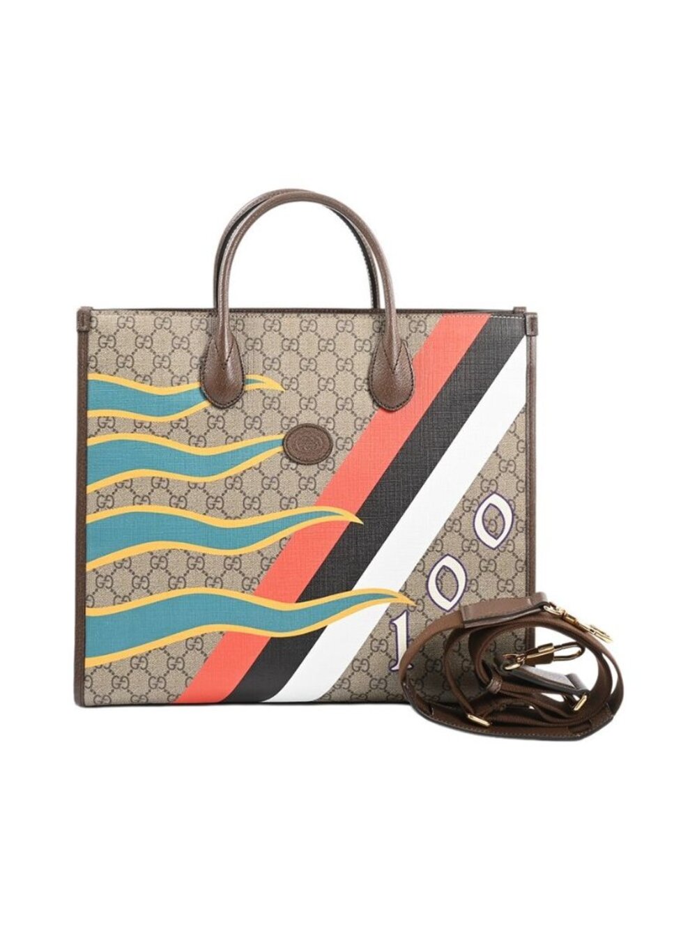 Gucci Shoulder Bag Geometric Print Medium